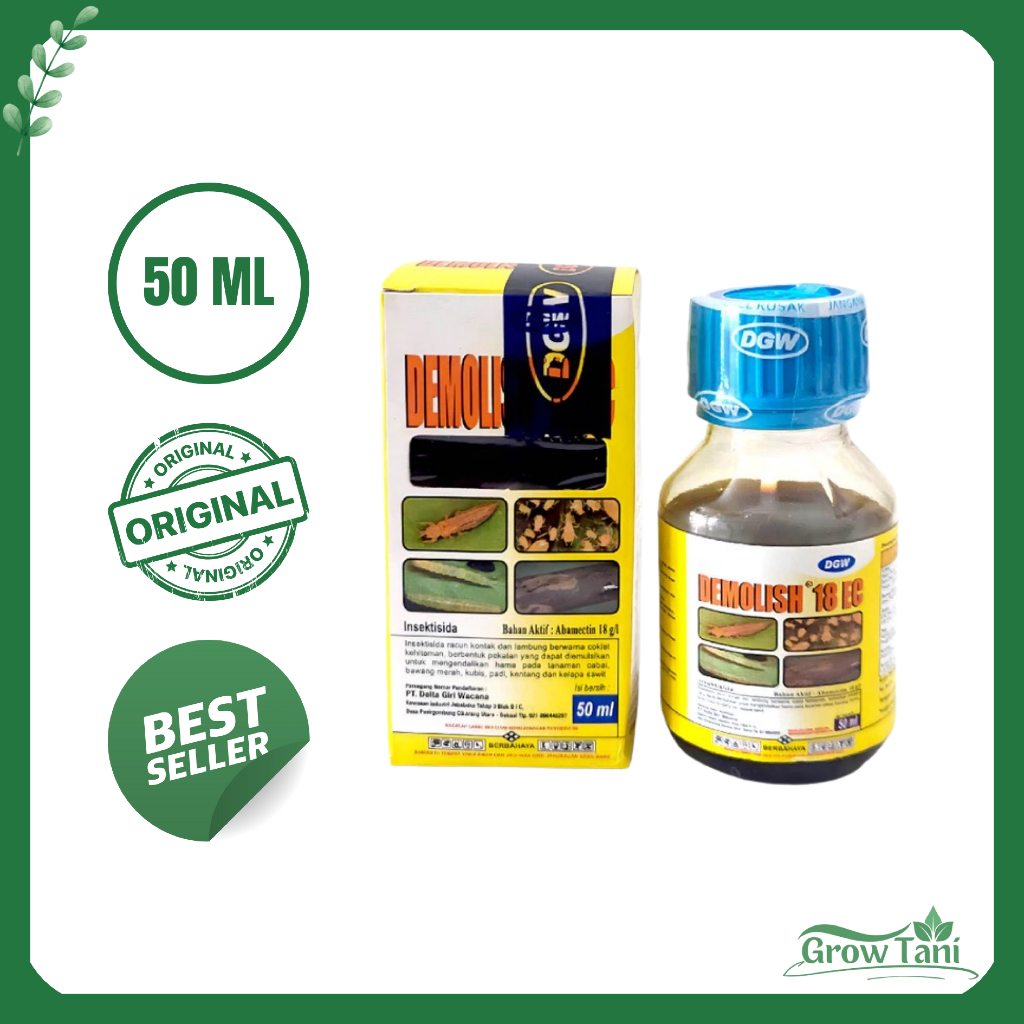 Demolish 18 EC Insektisida Abamektin DGW 50ml / Abamektin Insektisida