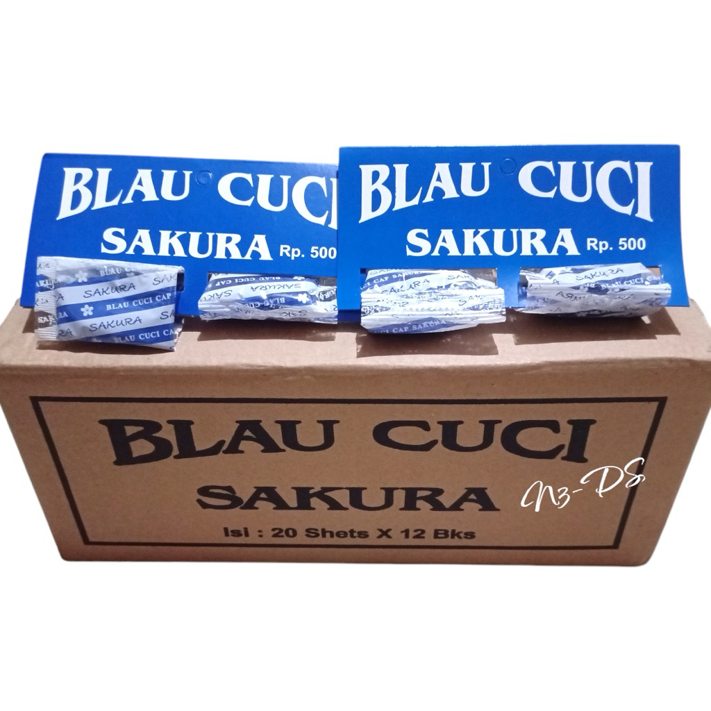 [ 1 KARTON ] BLAU CUCI SAKURA / KARTON BLAU CUCI BAJU / BLAU CUCI SAKURA SEDUS