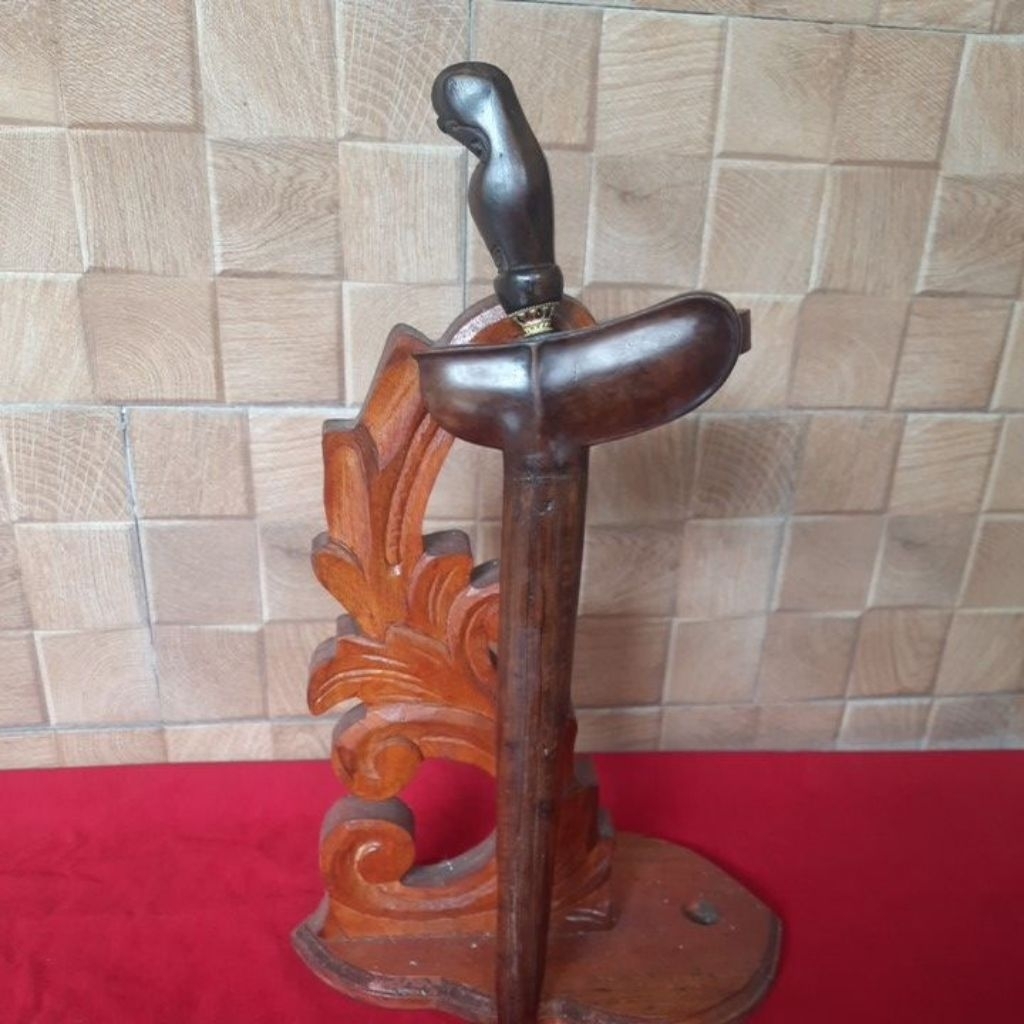 Keris Patrem Pulanggeni Lurus Gonjo Iras,Sepuh,Pamor Meteorit Pedaringan Kebak