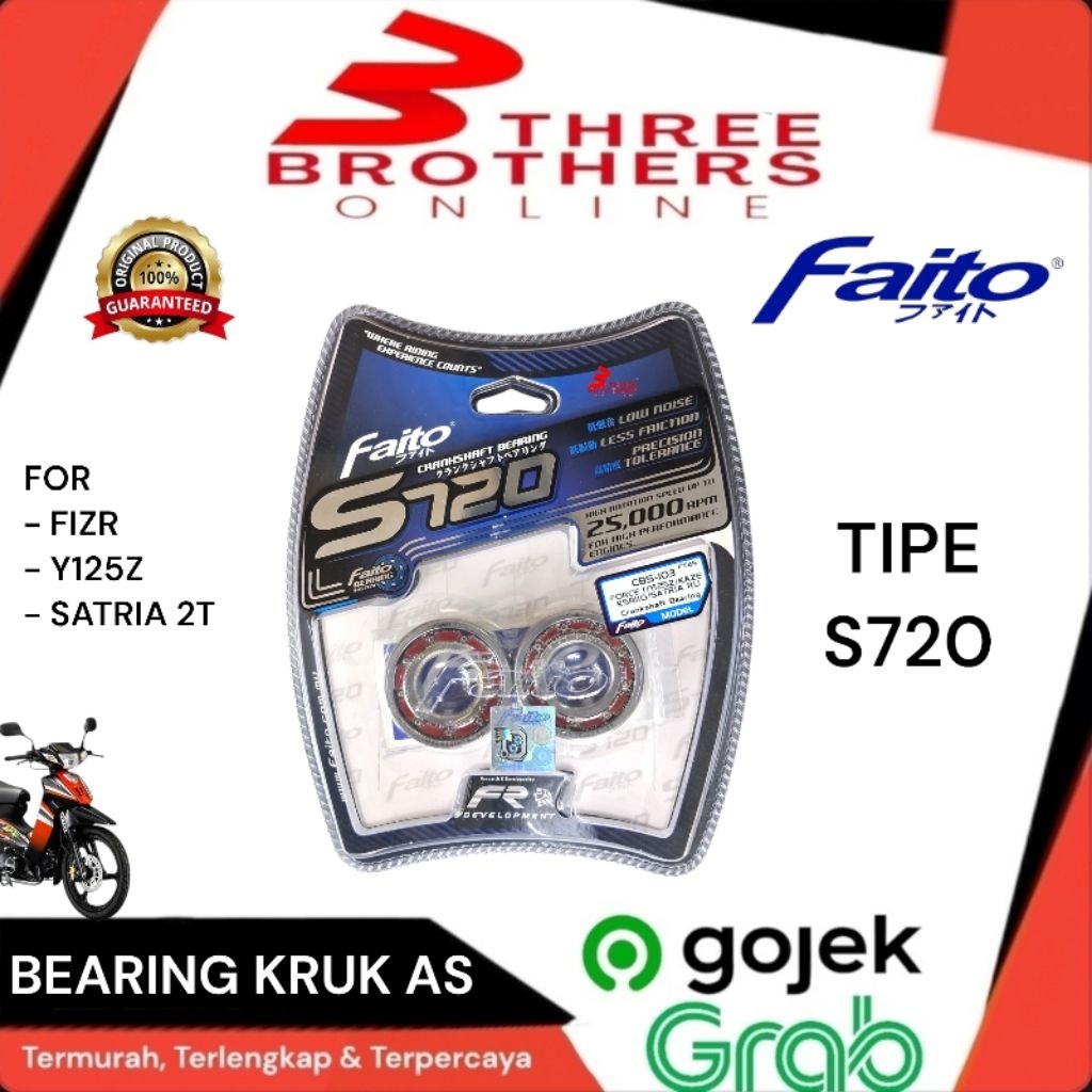 Bearing bering laher kruk as kro as racing S720 F1zr force 1 f1z Faito