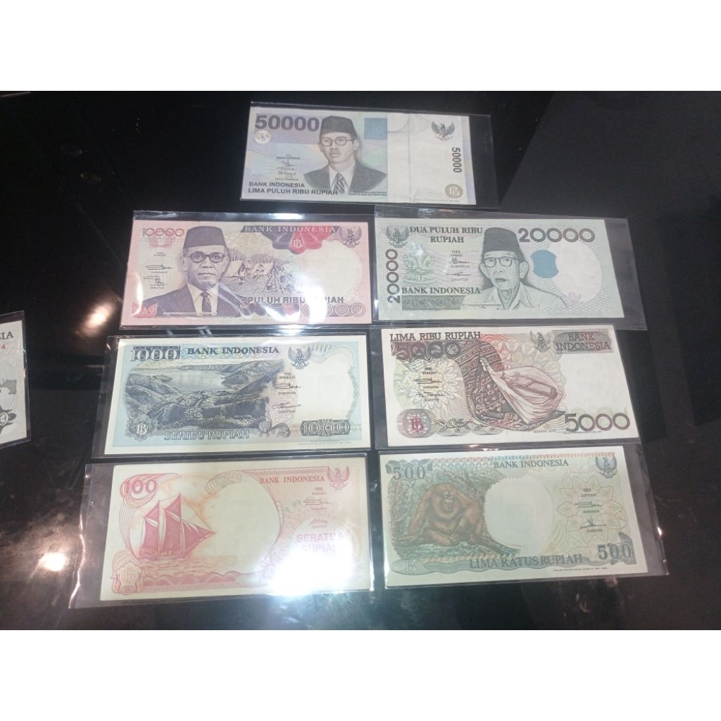 uang kertas kuno 100 sampai 50rb wr Supratman