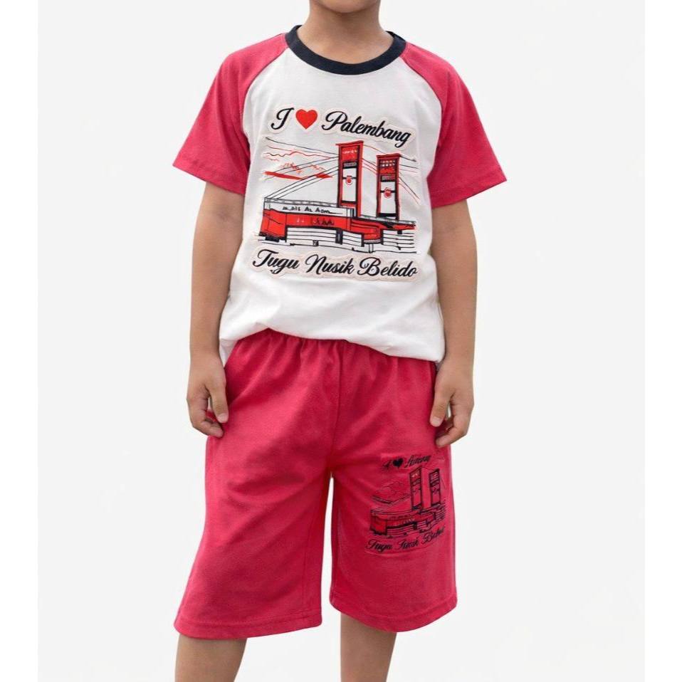 Kiagus Songket  - Baju Kaos Setelan Celana Anak Palembang
