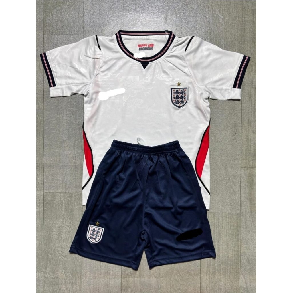 Stelan Setelan Jersey Kaos Baju Sepak Bola Timnas Inggris England British Home Away 3rd Third Putih 