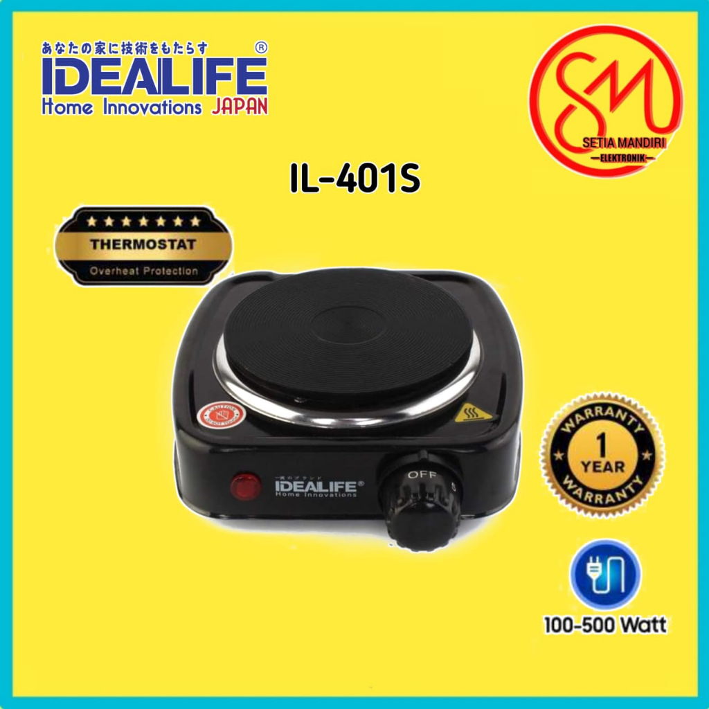DEALIFE - Electrical Stove (Single) - Kompor Listrik Satu Tungku - IL-401S