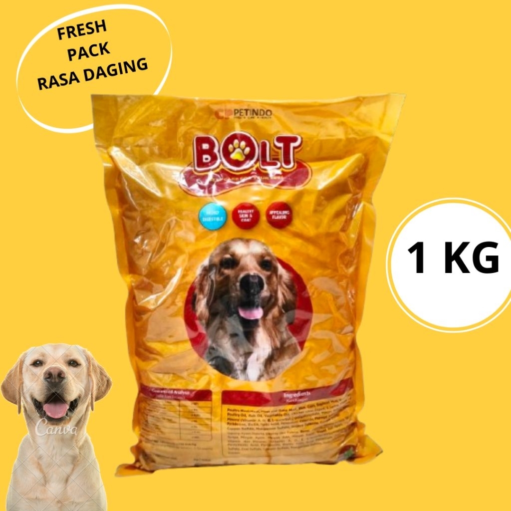 BOLT ANJING 1 KG MAKANAN ANJING