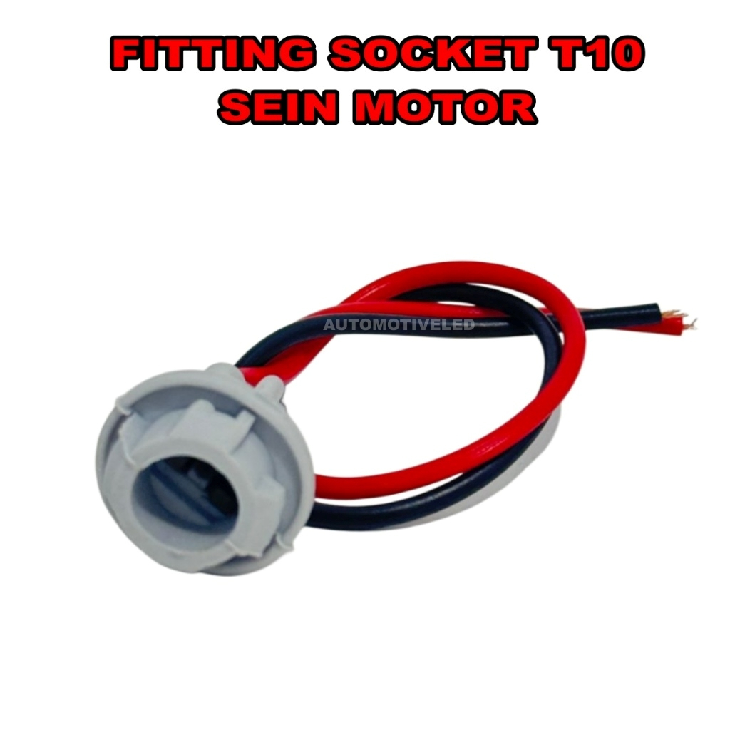 ORIGINAL SOCKET T10 UNIVERSAL FITTING LAMPU SEIN MOTOR T10 SOCKET BOHLAM SEIN T10