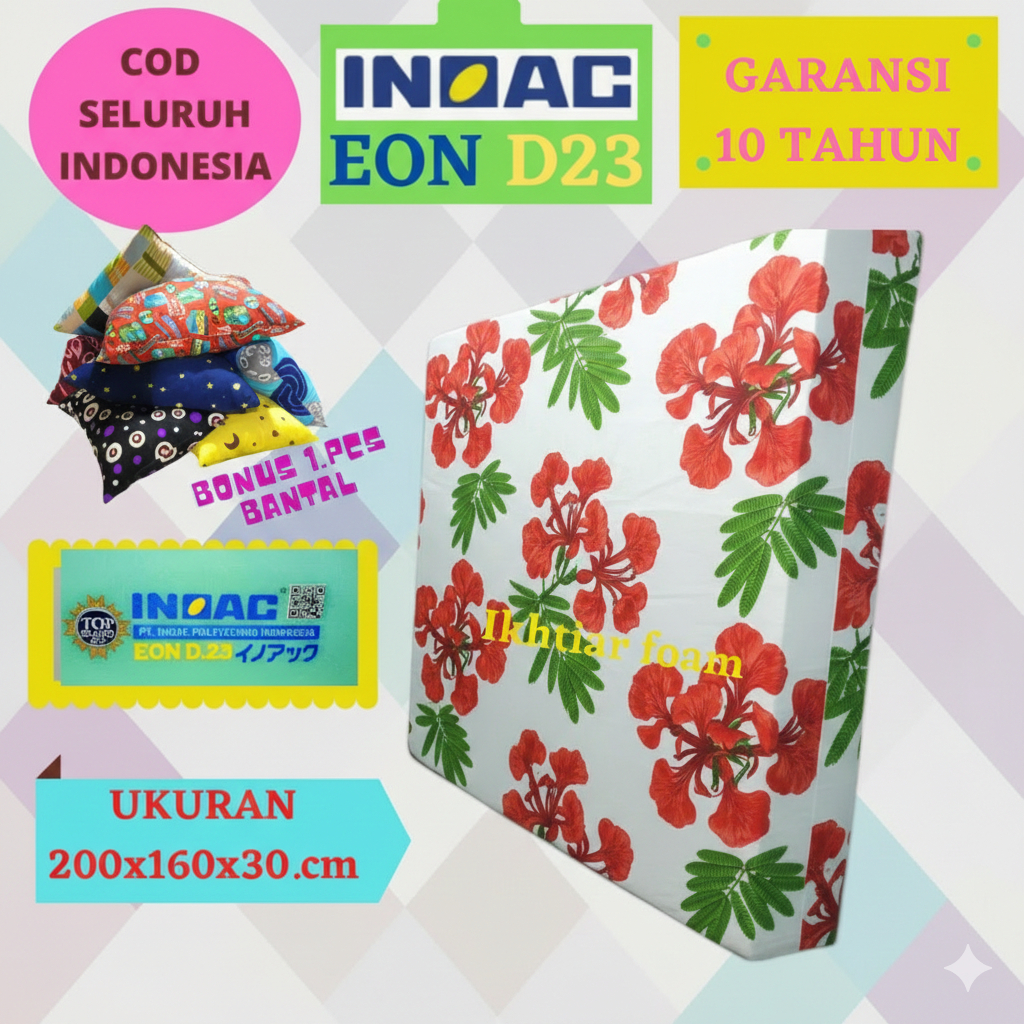 Kasur Busa Inoac Ukuran 200x160x30 cm Tebal 30 cm inoac kasur busa Asli garansi Anti Kempes 10 tahun