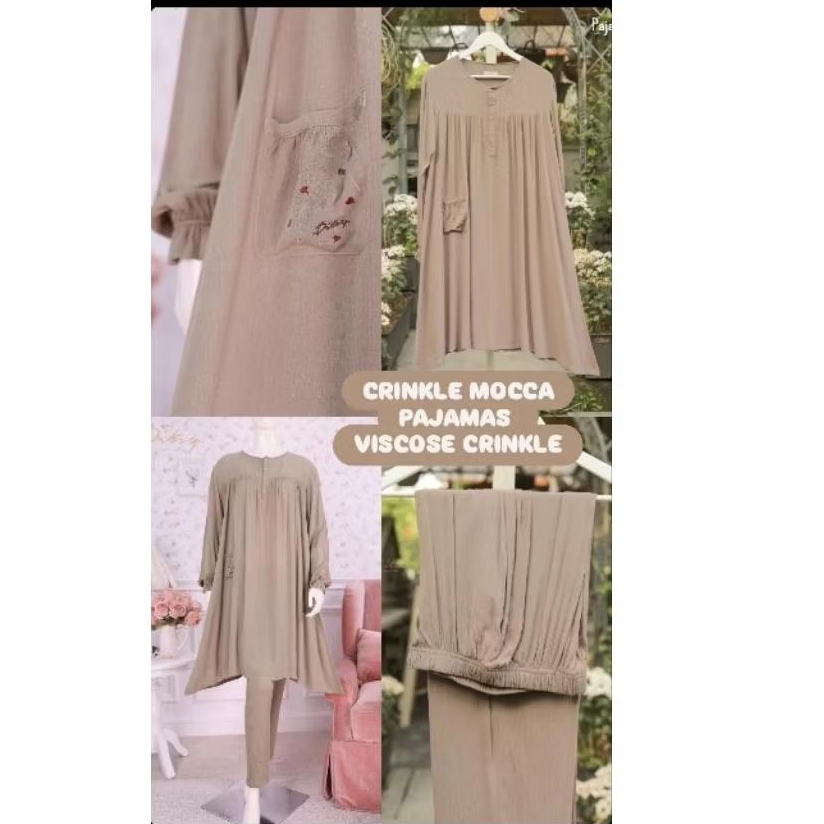 Crinkle Mocca Pajamas Ditsy pajamas tunik L XL September 2025