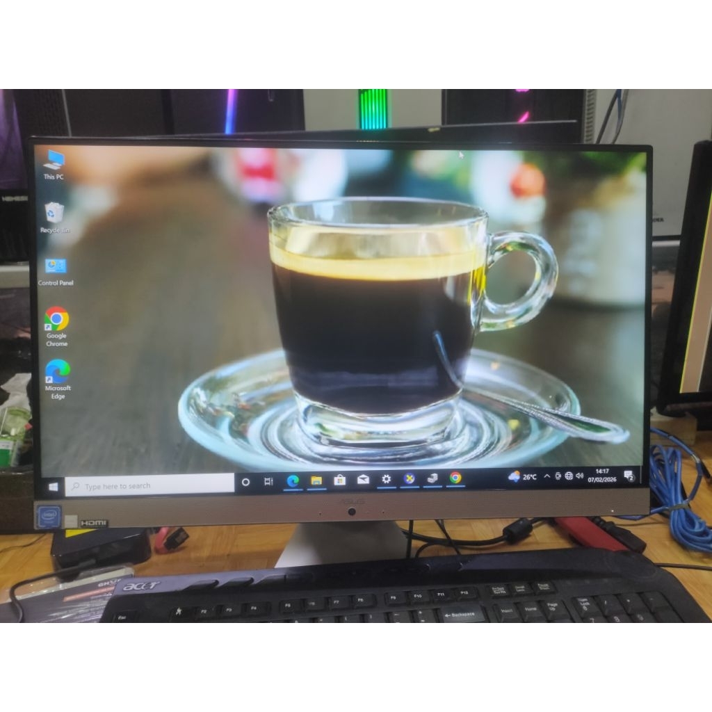 komputer PC aio all in one Asus Celeron j4025 ram 8gb ddr4 ssd