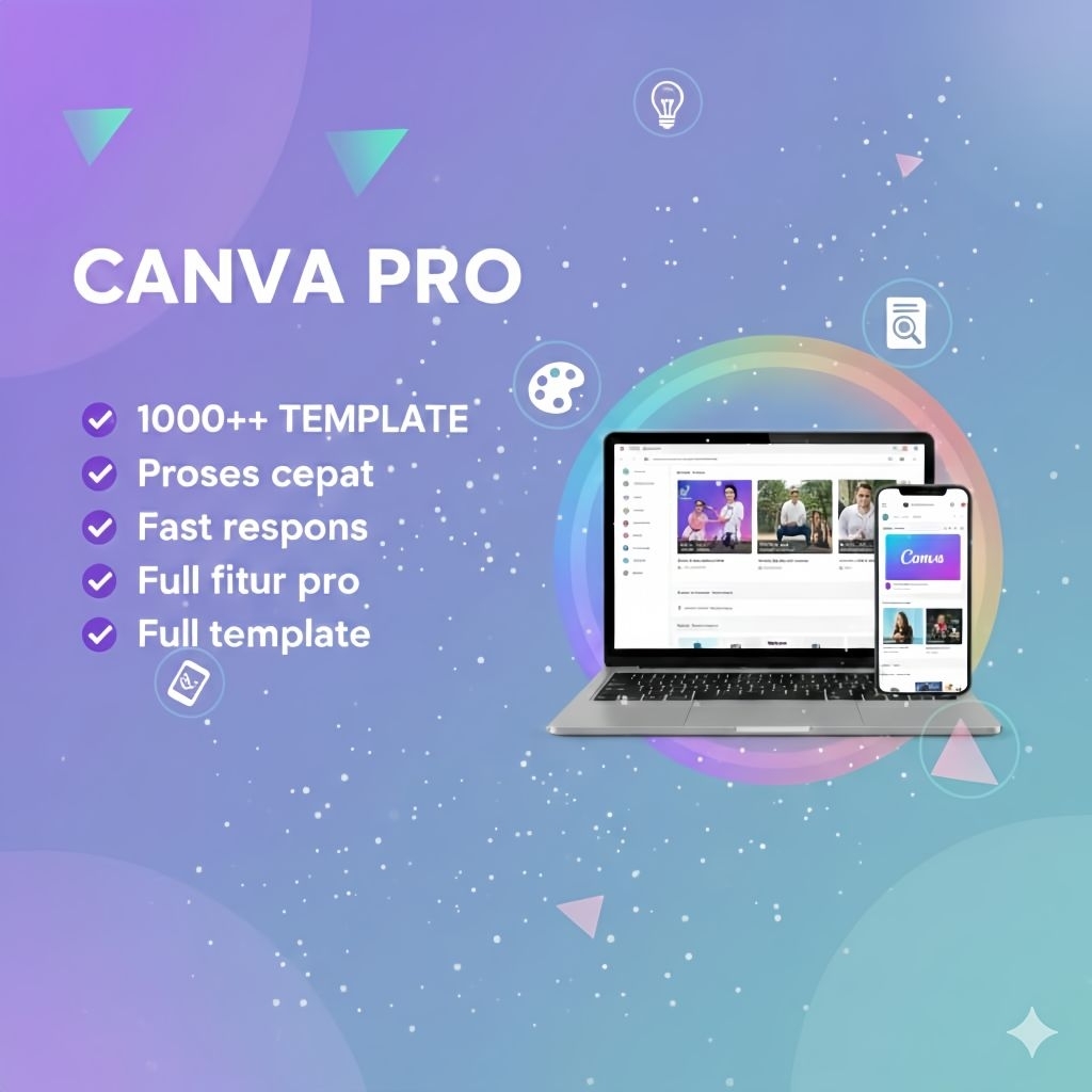 CANVA MEMBER PRO PREMIUM FULL TEMPLATE & FITUR PRO