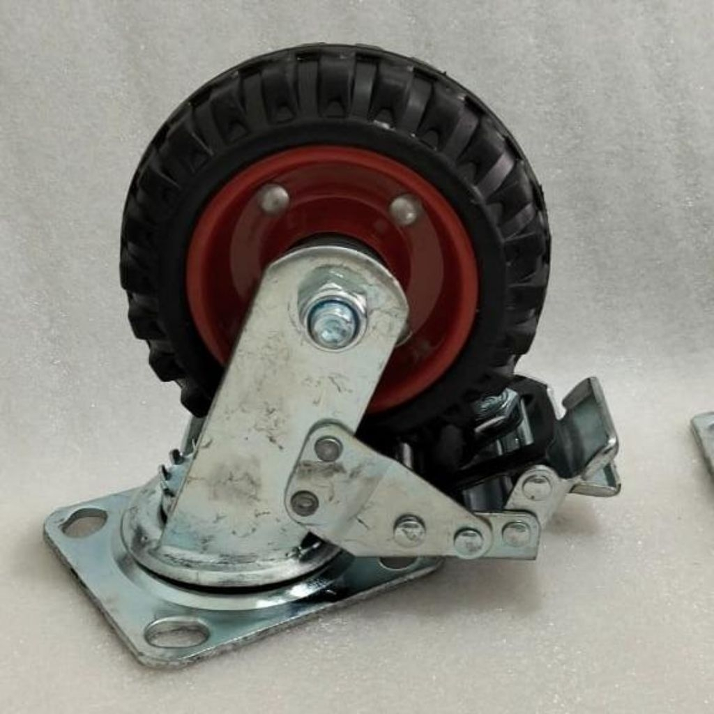 Roda 6 inch karet Kembang heavy Duty Roda troli Furniture/Roda Gerobak 6"