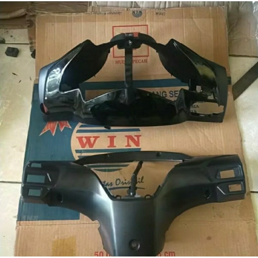 Batok Totok Depan Belakang Supra X125 Lama Presisi Hitam Glosy Ori Abs