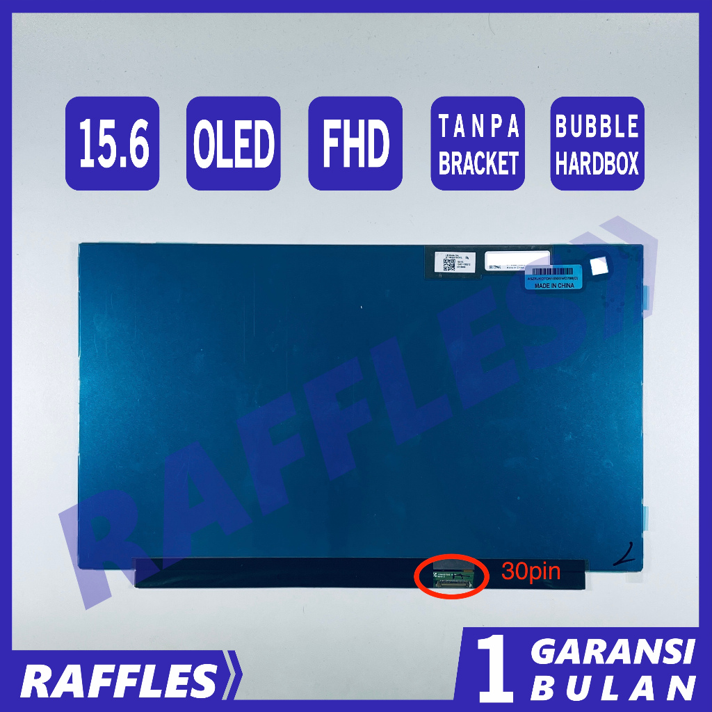 LCD OLED 15.6 Slim 30 pin FHD Tanpa Bracket