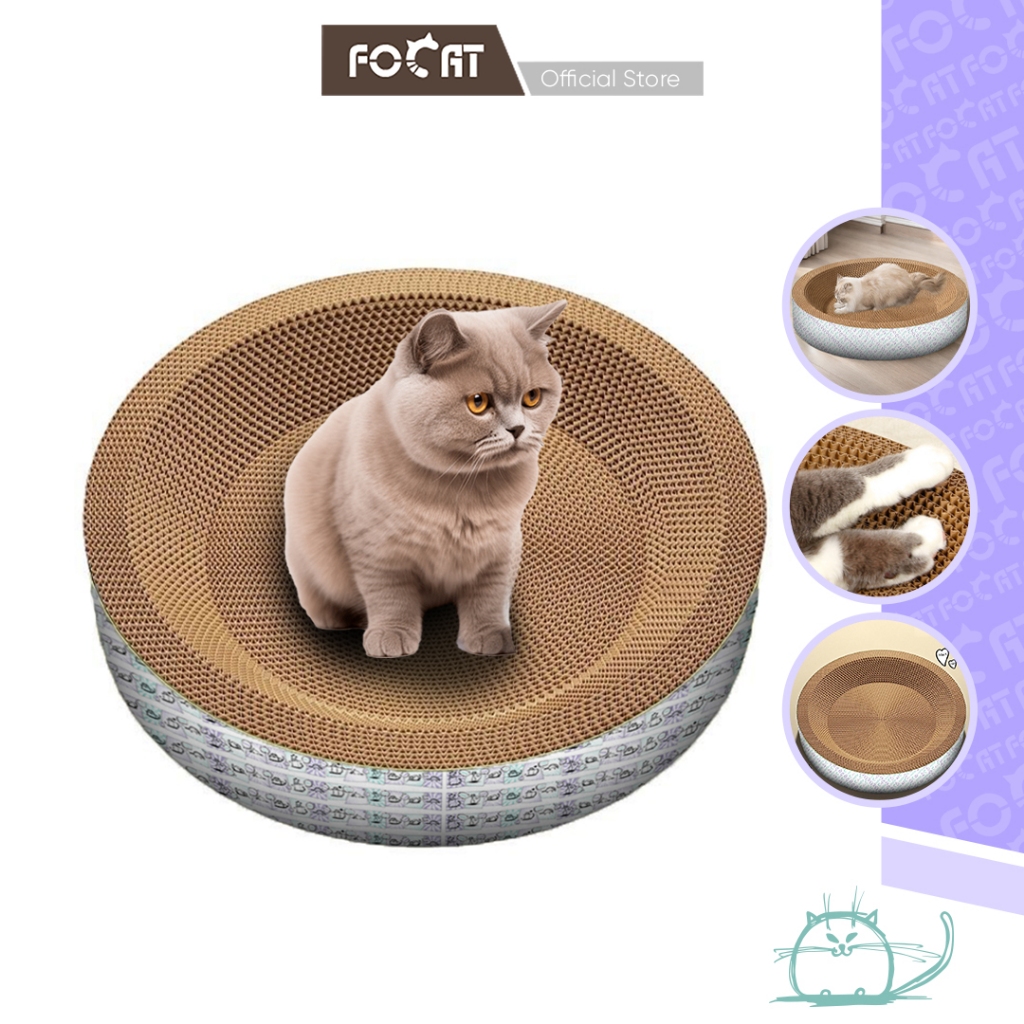 FOCAT Garukan Hewan Peliharaan M101-M103 Cat Scratcher & Tempat Tidur 2in1 / Garukan Kucing Extra Tebal