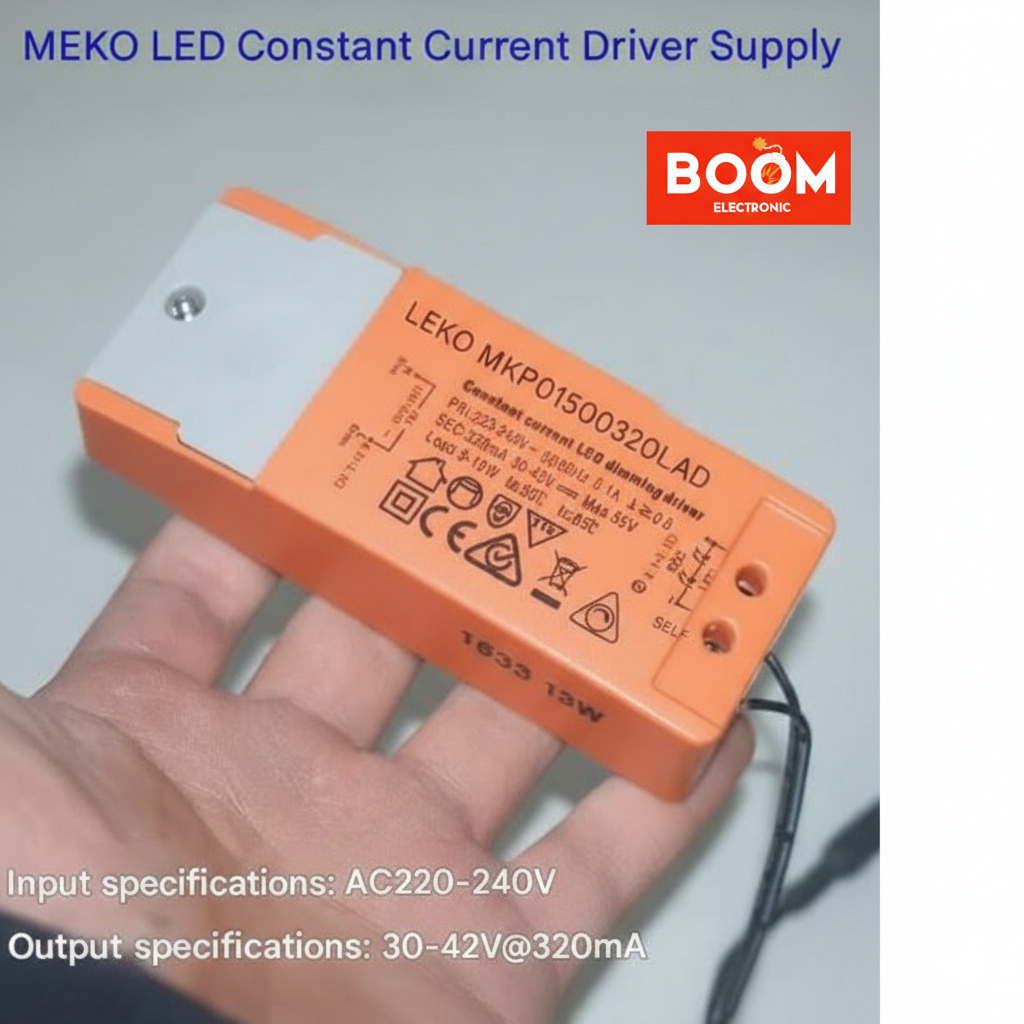 LED Driver 10W/ 15W 320mA Output 30-42V / Trafo Ballast Lampu Downlight Panel (8833)