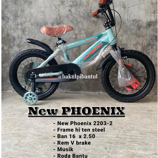 Sepeda Anak Cowok BMX ring 16 New Phoenix 2203-2 Tom&Jerry | Sepeda BMX New Phoenix 2203-2 ukuran 16