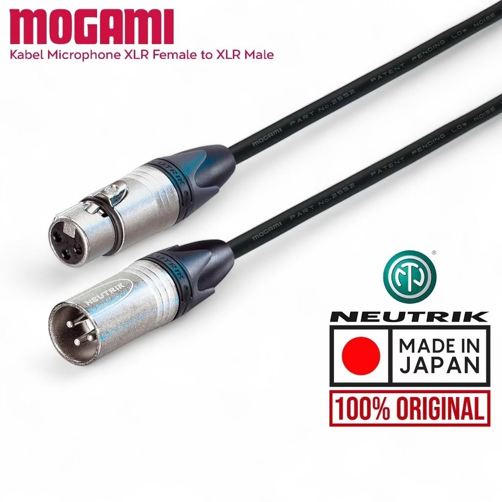 Mogami Original | Kabel Microphone Mogami - Code: (MOGAMI, NEUTRIK, XLR FE - XLR MA)