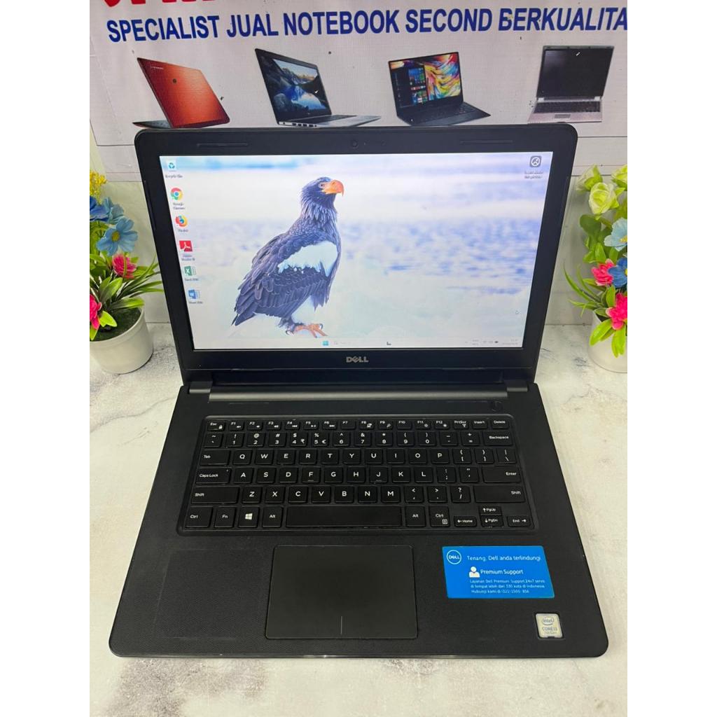 DELL INSPIRON 14 CORE I3 GEN 7 RAM 8GB SSD 128GB LAYAR 14 INCH