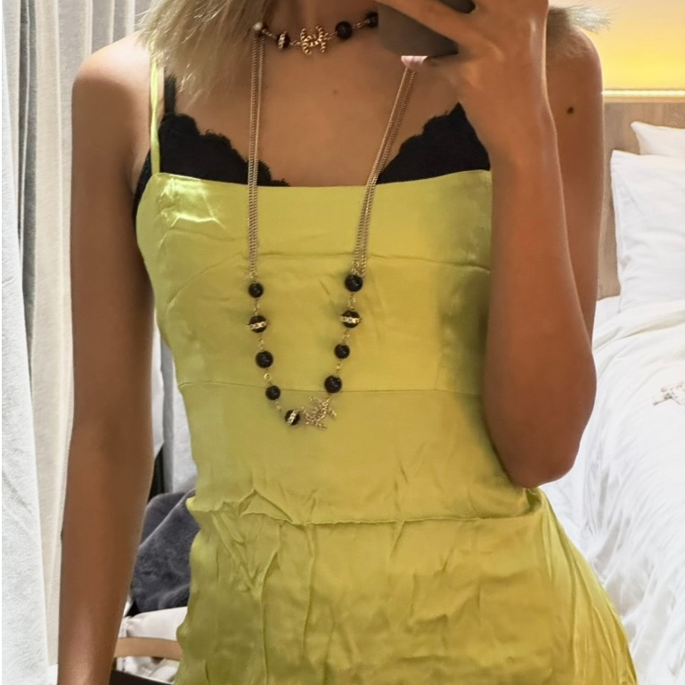 Silk dress 100% Viscose