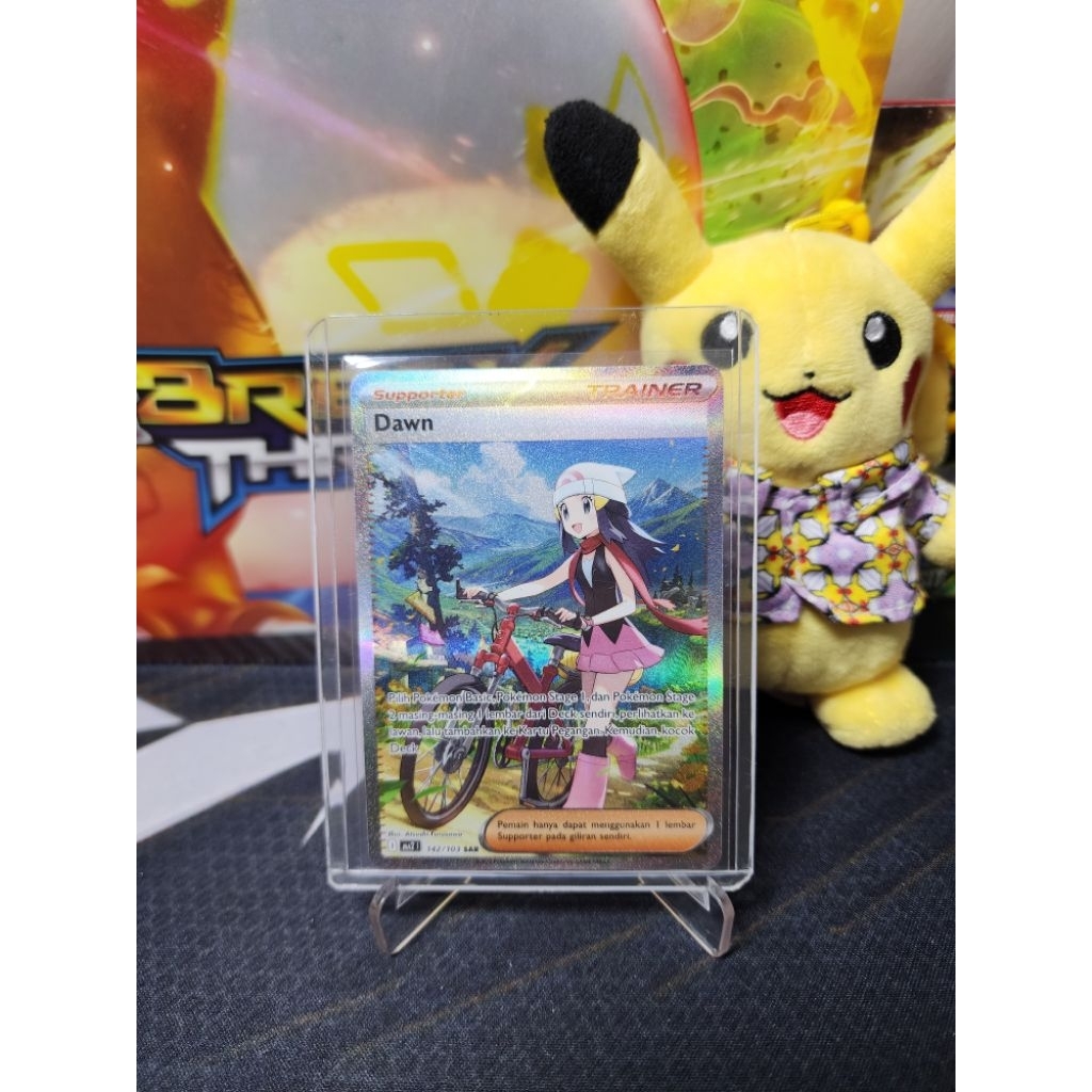 Kartu Pokemon TCG Indonesia Trainer Dawn MA2 142/103 SAR