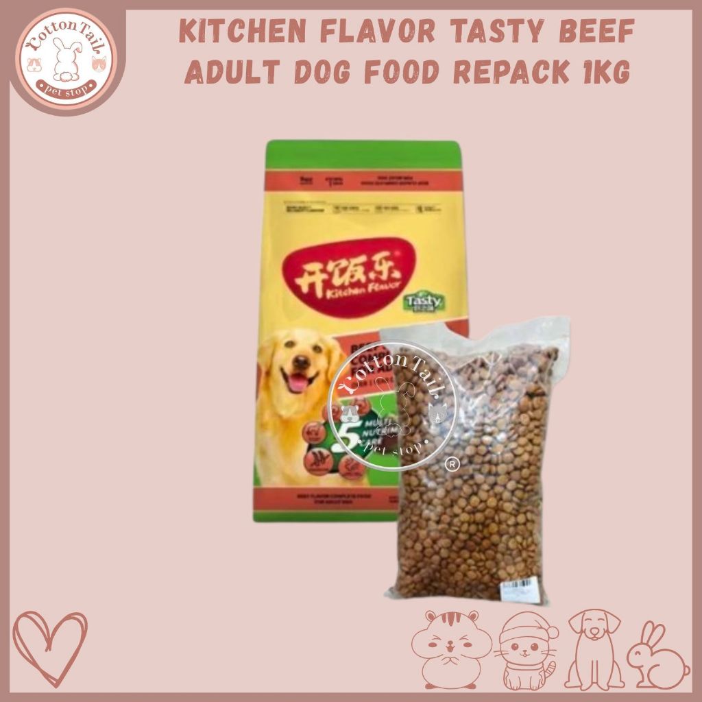 [REPACK] KITCHEN FLAVOR TASTY BEEF ADULT DOG FOOD REPACK 1KG