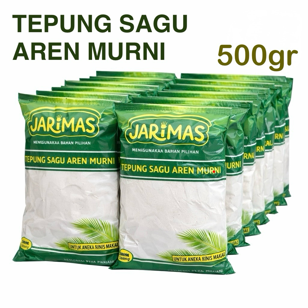 Tepung Sagu Aren Murni JARIMAS 500g – Tepung Sagu Halus untuk Bakso, Pempek, Kue & Aneka Olahan