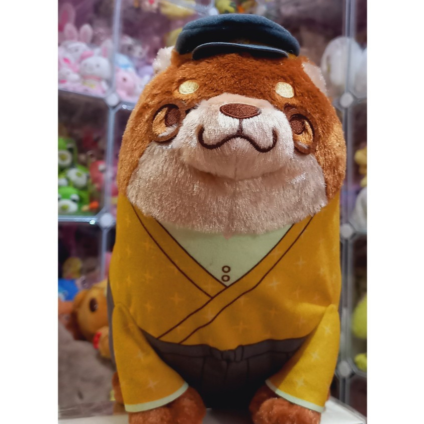 Boneka Shiba kostum pelajar Jepang jadul