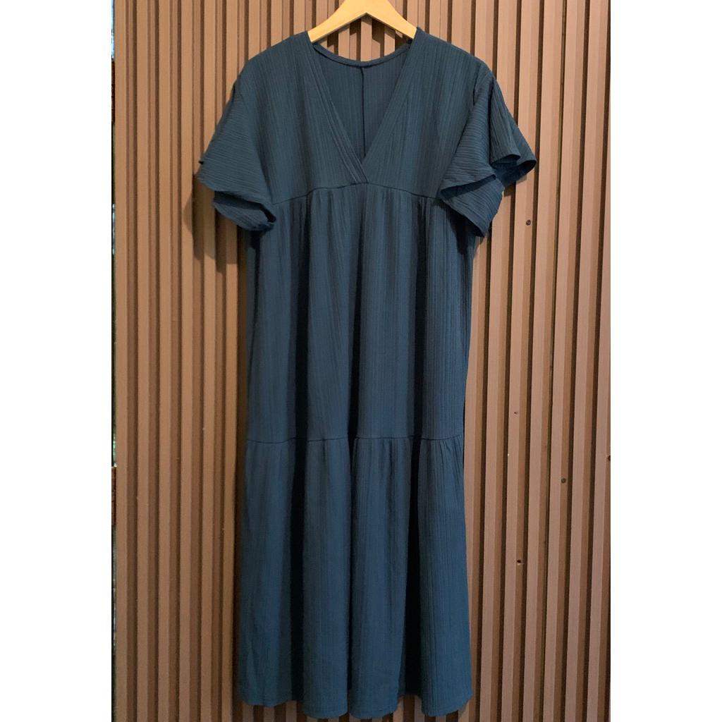 PRELOVED DRES HIJAU BOTOL