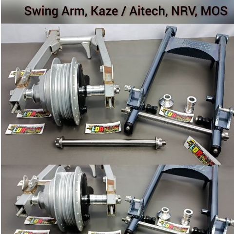 AS Stainless Stainles Ninja & Arm tengah belakang PNP Kaze. Megapro. GL Max / Aitech