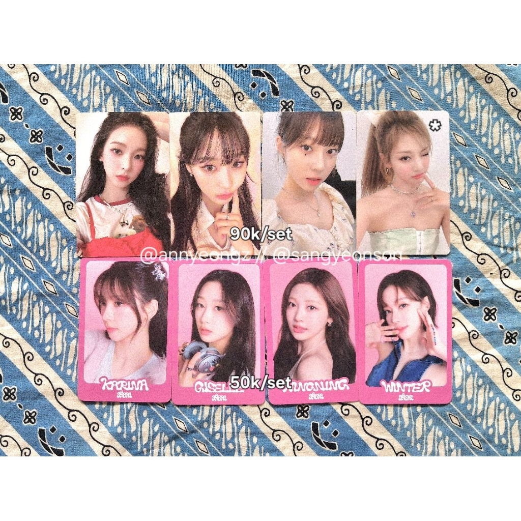 [BACA DESKRIPSI] Aab Photocard Pc Official Aespa Karina, Giselle, Winter, Ningning, trading card, sg