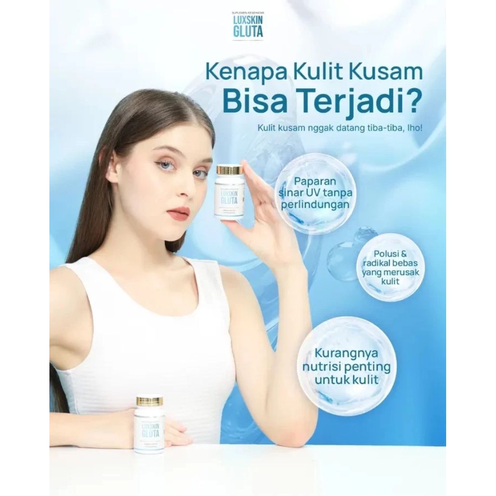 LUXSKINGLUTA (Whitening Booster) isi 30 kapsul