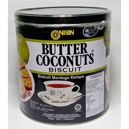 Nissin Butter Coconut Roti Kaleng 650gr [ Pcs ]