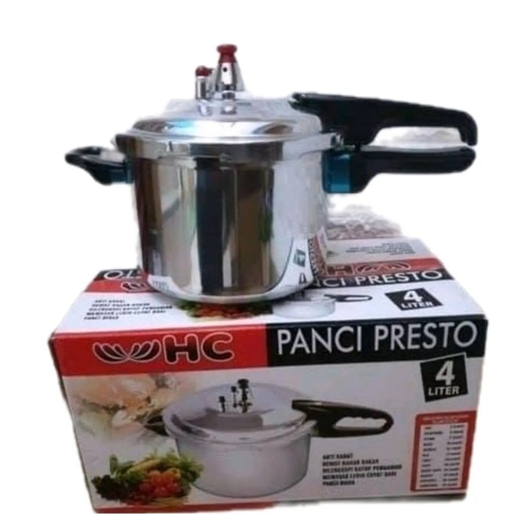 Panci presto HC 8 Liter / Panci Presto Hc 4 Liter. Alat masak