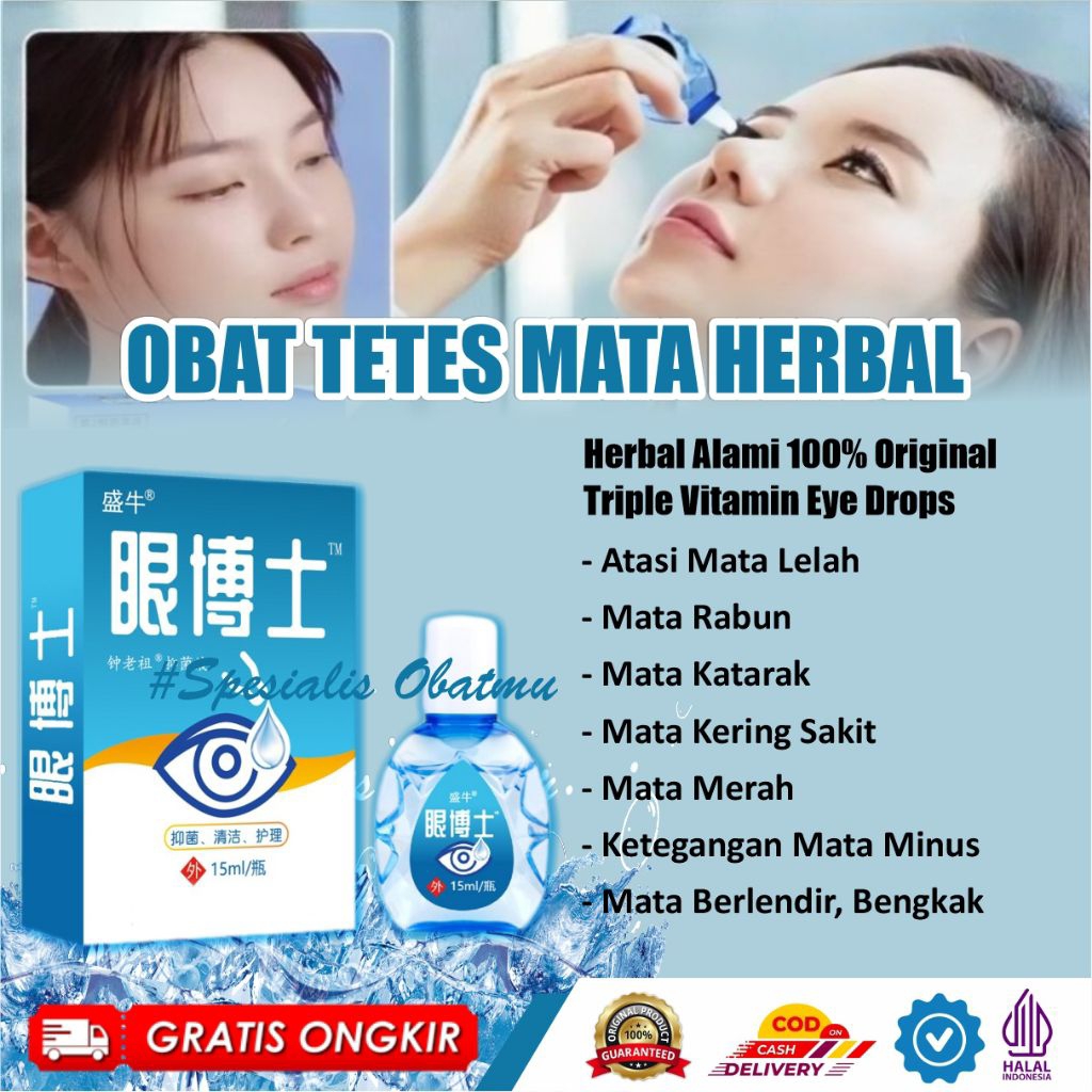 Obat Teteskan Mata Anak-anak Dan Dewasa Katarak Dr.Eye Drop Ampuh Obati Mata Berlendir Mata lelah So