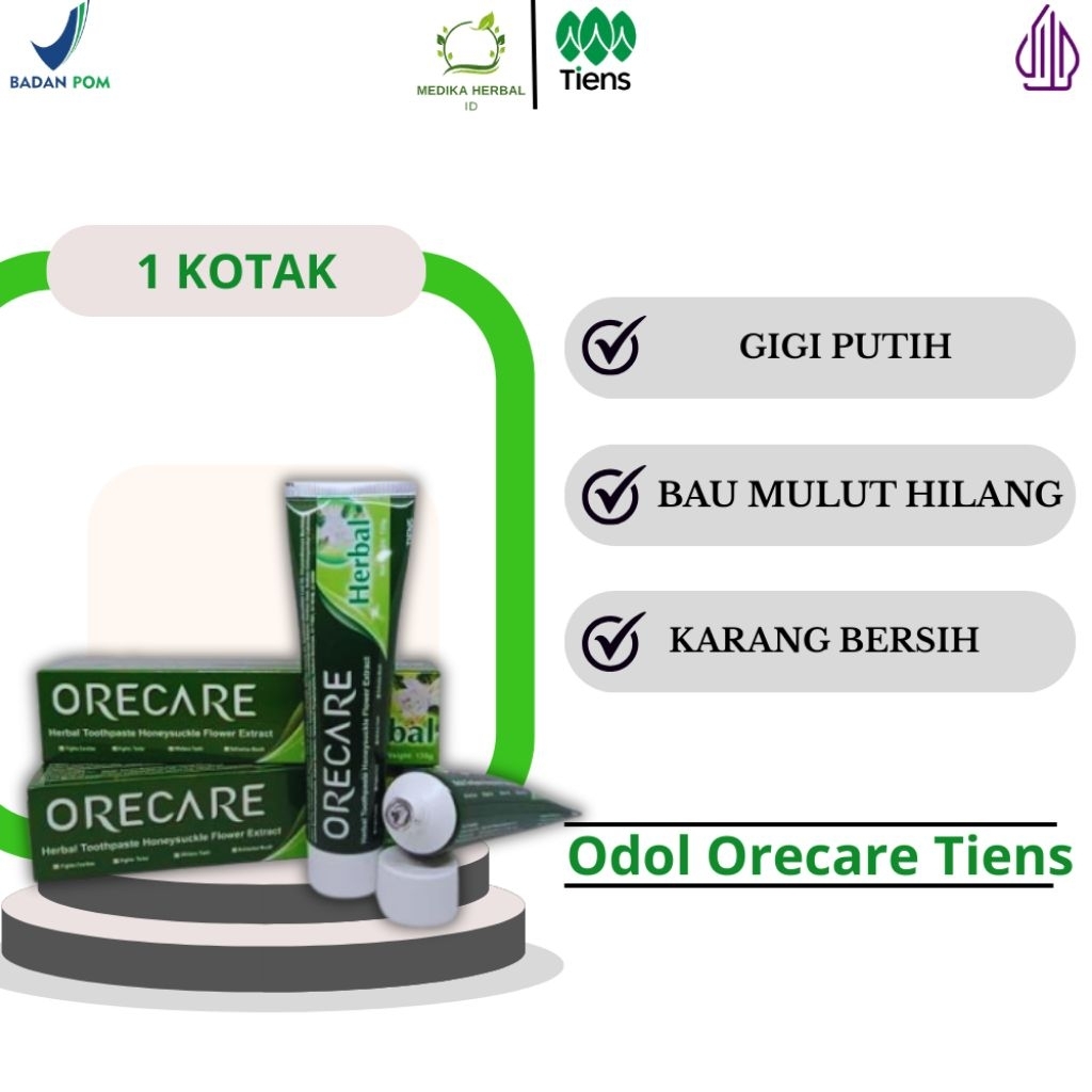 Odol Orecare Odol Pasta Gigi Pemutih Gigi Kuning, Pemutih Gigi Permanen Obat Bau Mulut  Promo