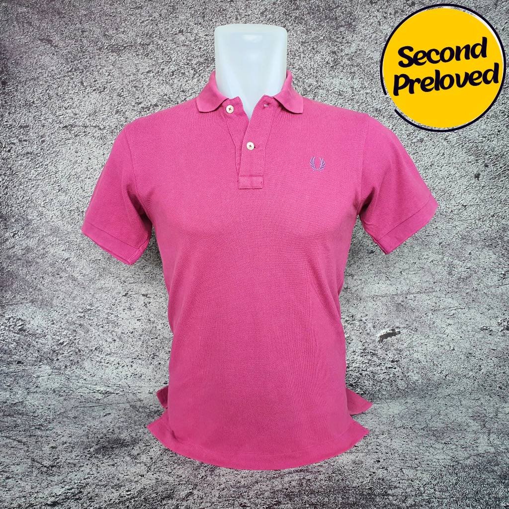 Baju Kaos Polo Wanita /Anak FRED PERRY - Size S / Lebar 44 cm - Original - Second