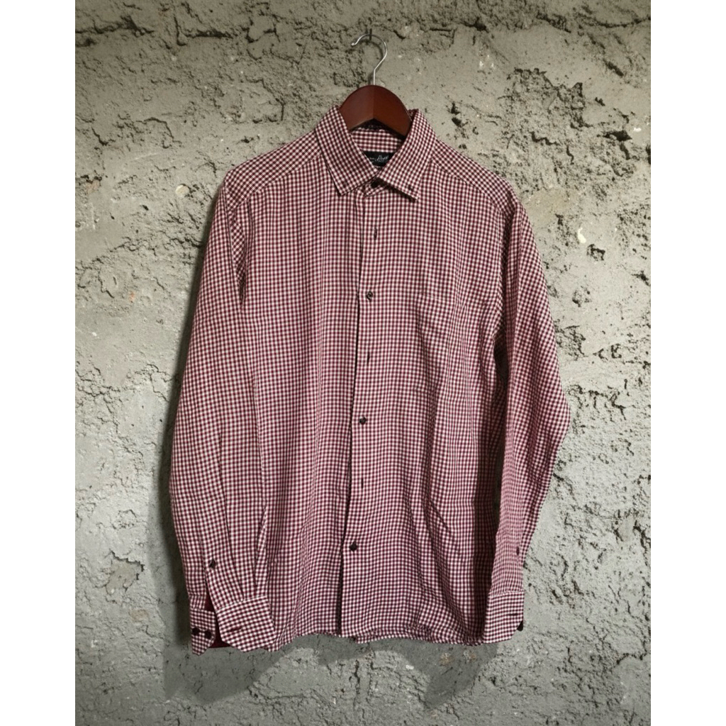 Kemeja Lengan Panjang Pria Slim Fit M AARON GALE