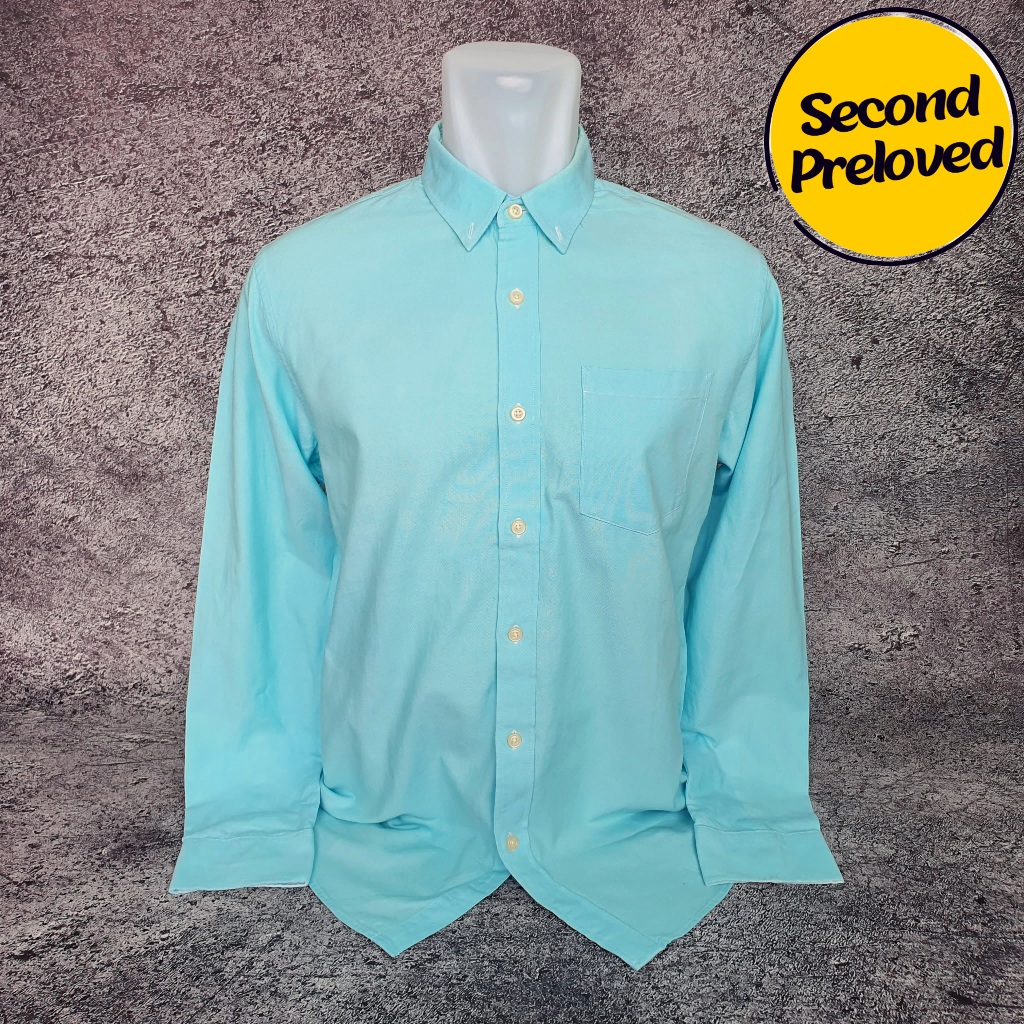 Baju Kemeja Panjang GIORDANO - Size L / Lebar 54 cm - Original - Second