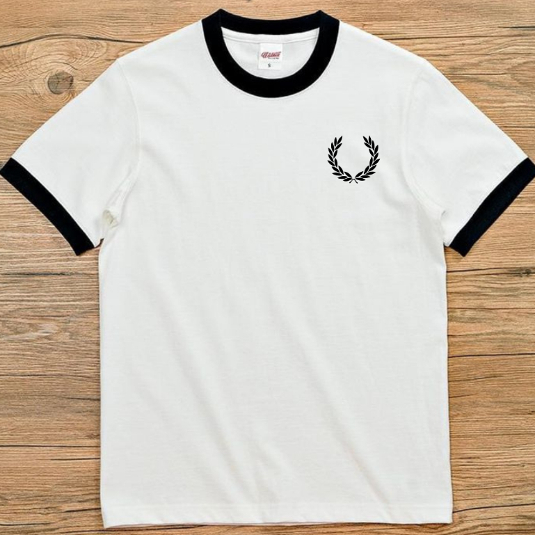 Ringer Tee Logo FP Katun Combed 24s Unisex Tshirt // Kaos Ringer Casual Pria Wanita