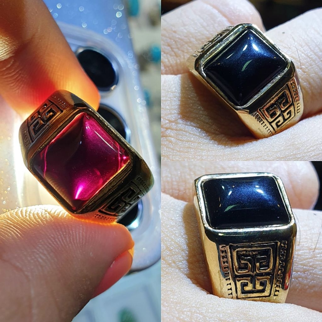 BATU CINCIN AKIK KECUBUNG MODEL KOTAK