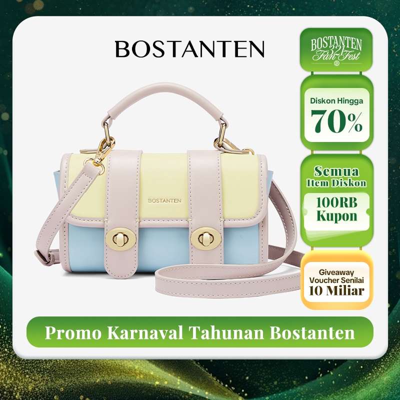 [Marsya bag] BOSTANTEN Tas Cambridge Tas Wanita 2025 Hand Bag Selempang Wanita Tas Sling Bag 2 in 1 