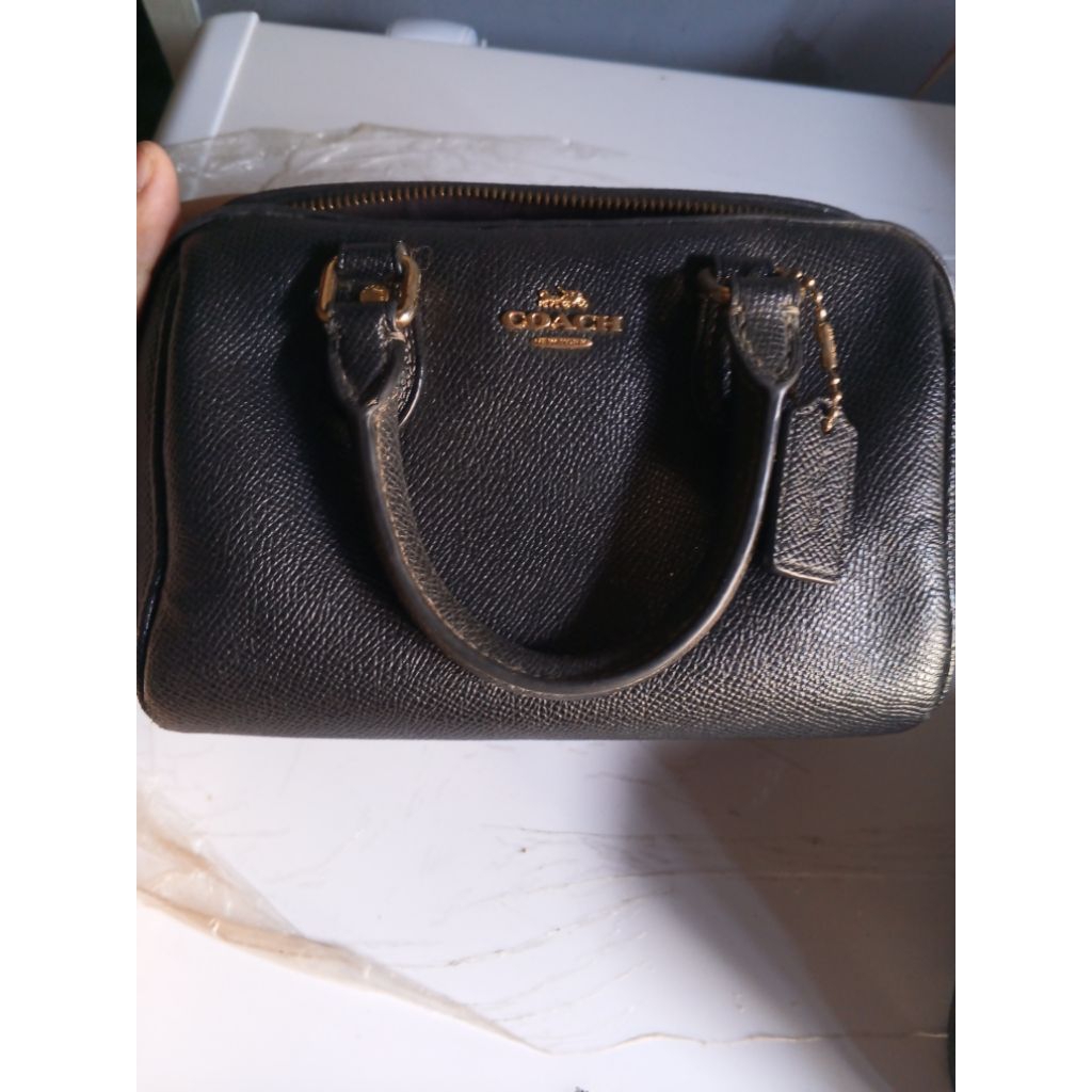 Preloved Coach Mini Rowan Black Original Authentic Tas Selempang Wanita