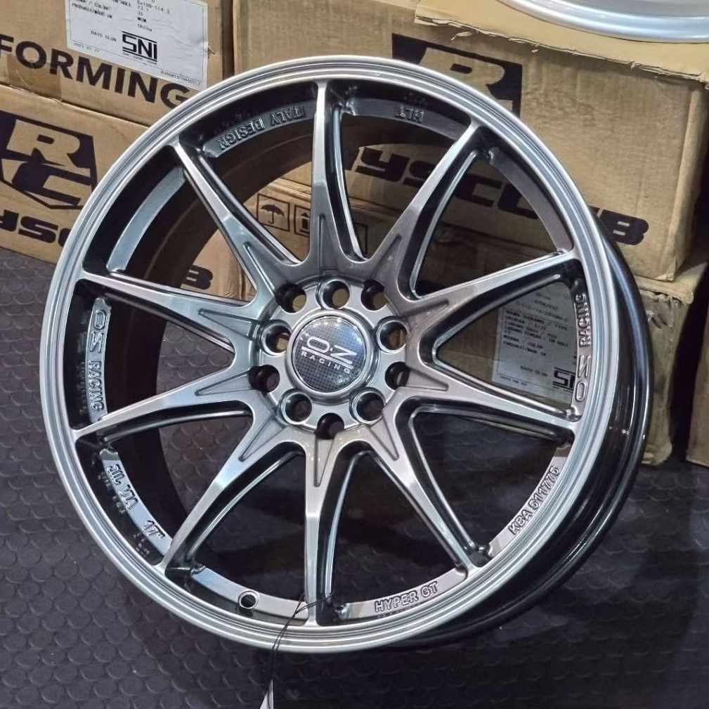 velg mobil ring 17 OZ HYPER GT PCD 5X100 - 5X114,3 velg racing r17 Altis sienta FT86 Subaru Veloz xe