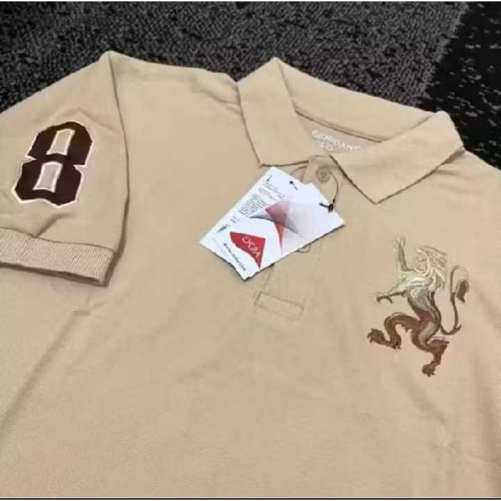 Kaos polo shirt pria logo Bordir Giordano s/m/l/xl/xxl COD