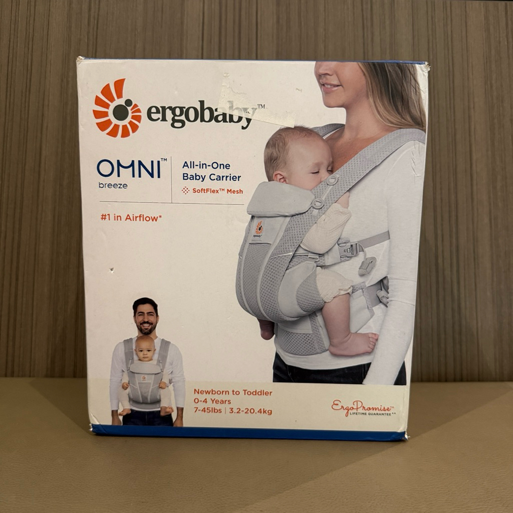 [Preloved] Ergobaby - Omni Breeze Carrier (Pearl Grey) / Gendongan Bayi