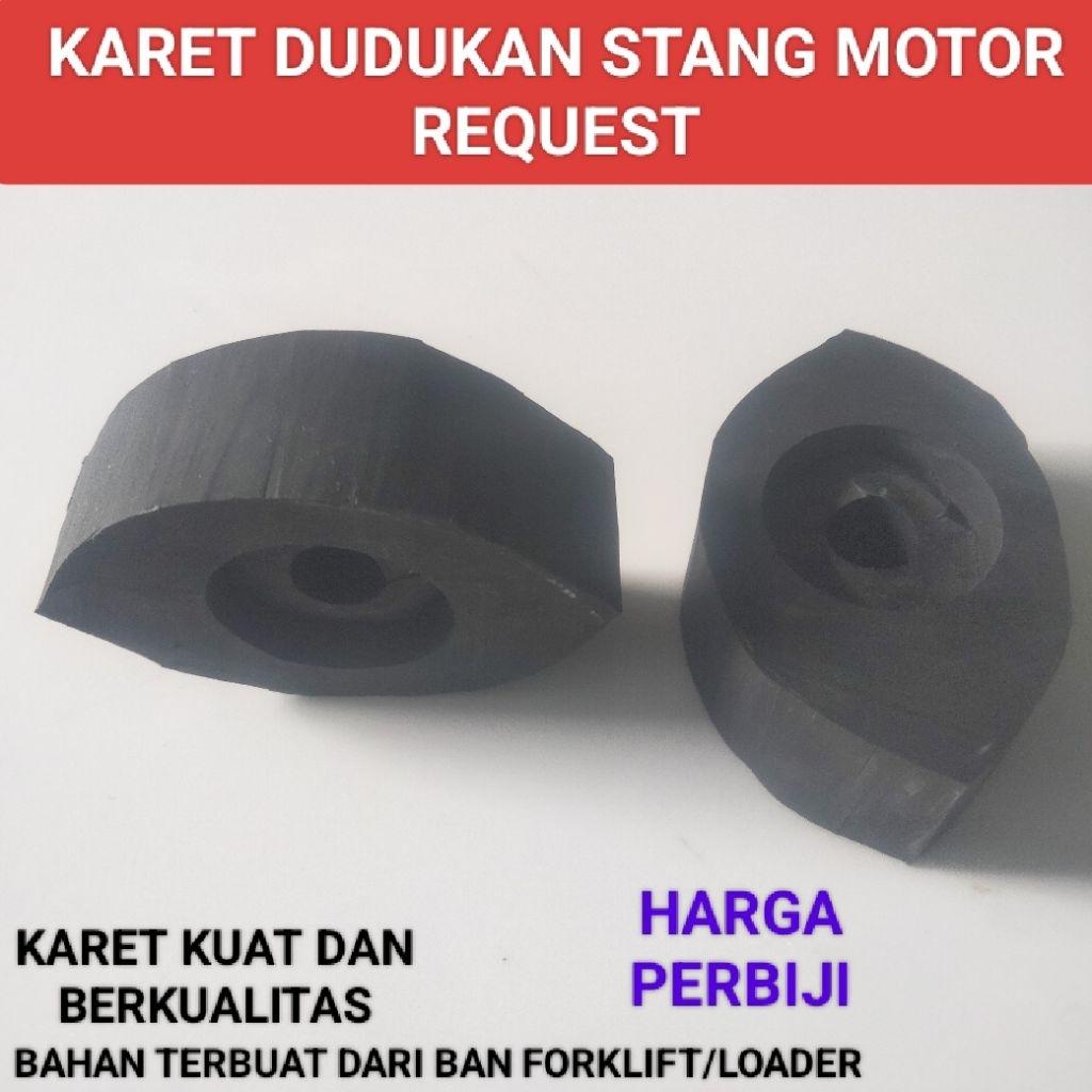 karet dudukan stang motor requset