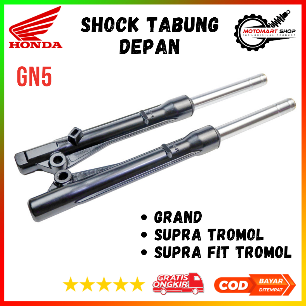 Shock Tabung Depan Grand Ori / Sok Depan Supra Tromol / Shock Depan Honda Astrea Grand - GN5