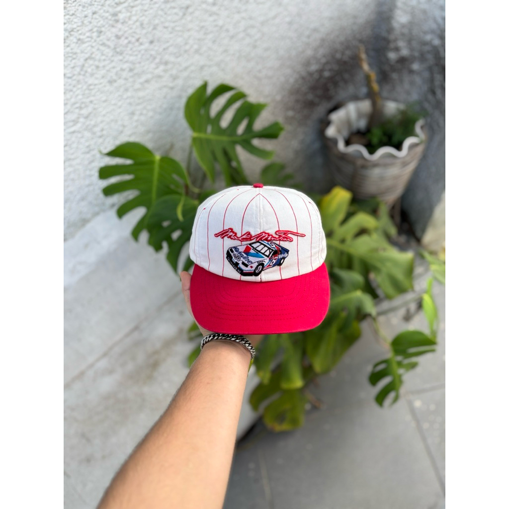 Topi Vintage Nascar Mark Martin Pinstripe