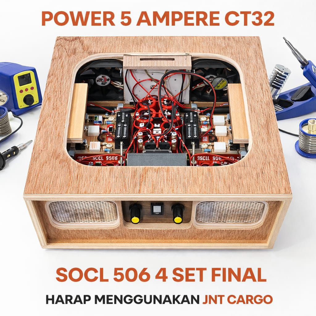 POWER 5 AMPER SOCL 506 FINAL 4 SET SOCL 506 STEREO LOW SUB
