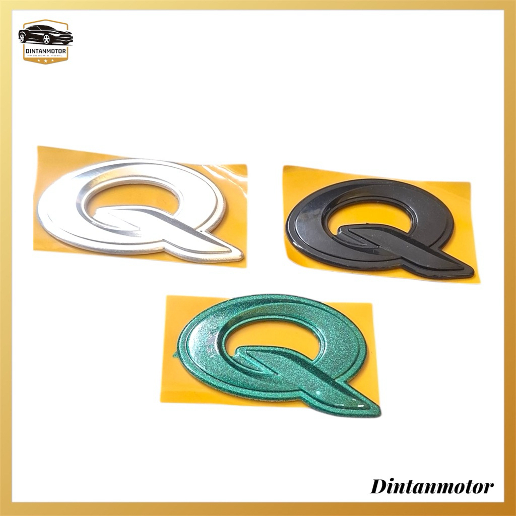 EMBLEM TIPE Q BAGASI SIENTA LOGO EMBLEM TULISAN Q SIENTA VARIASI ORIGINAL